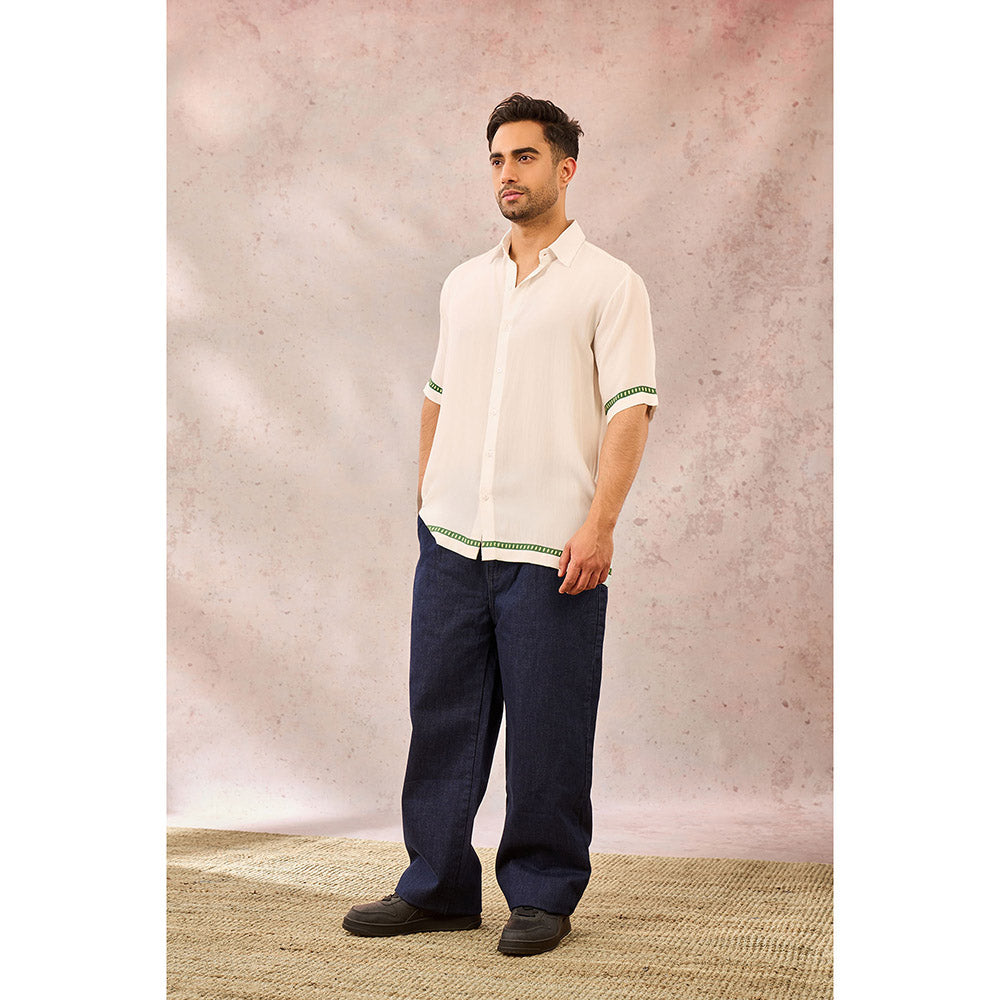 Masaba White Tropical Print Shirt