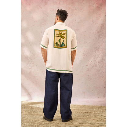 Masaba White Tropical Print Shirt