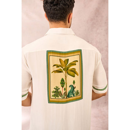 Masaba White Tropical Print Shirt