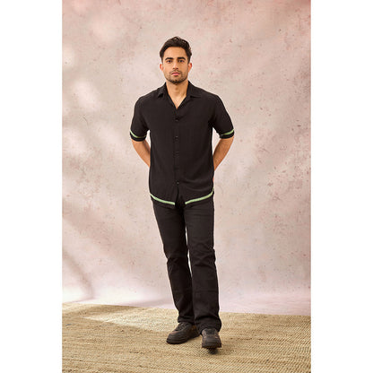 Masaba Black Tropical Print Shirt