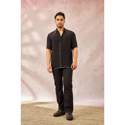 Masaba Black Midnight Imprint Shirt