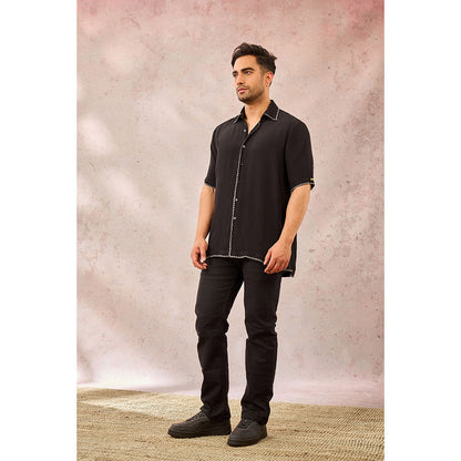 Masaba Black Midnight Imprint Shirt