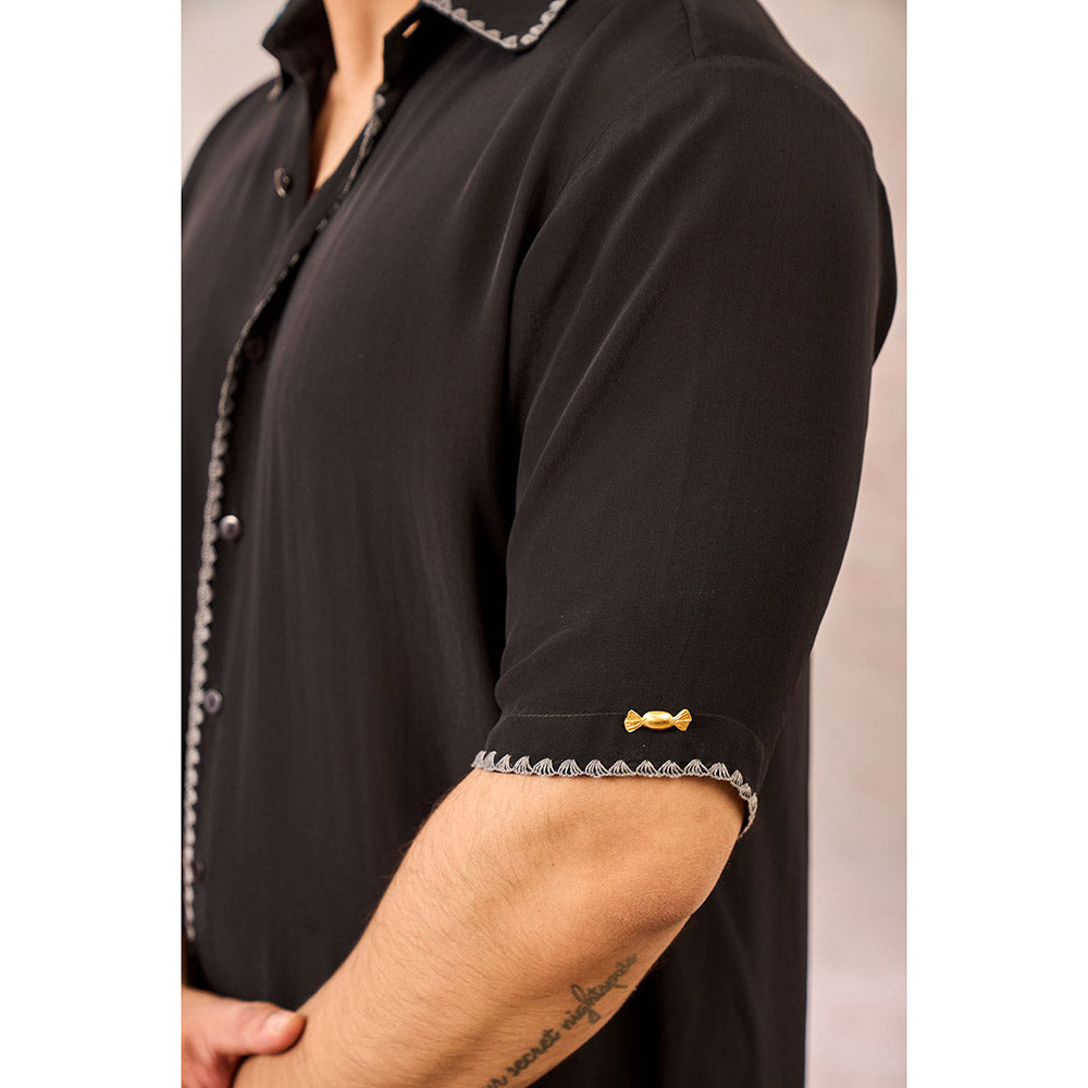 Masaba Black Midnight Imprint Shirt