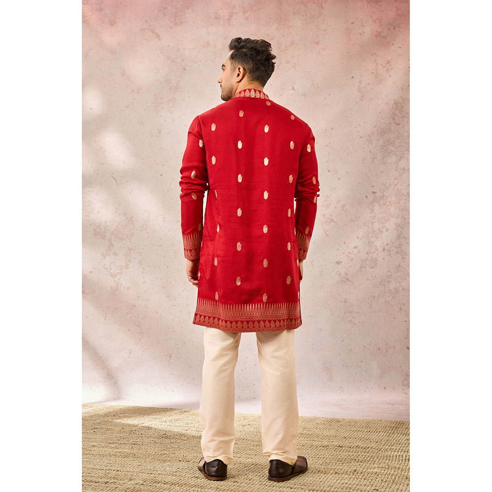 Masaba Red Haaath Phool Kurta