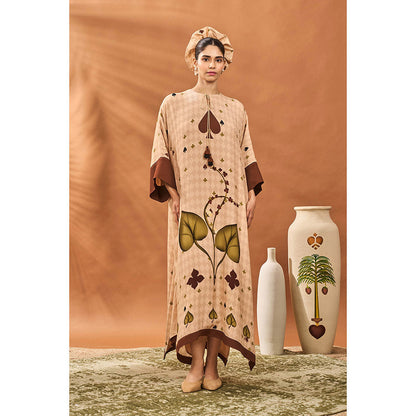 Masaba Beige Clover Kaftan Dress