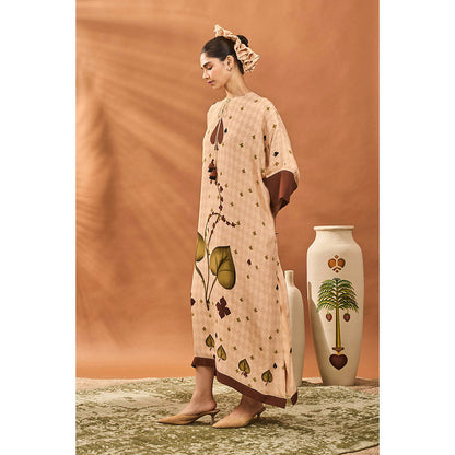 Masaba Beige Clover Kaftan Dress