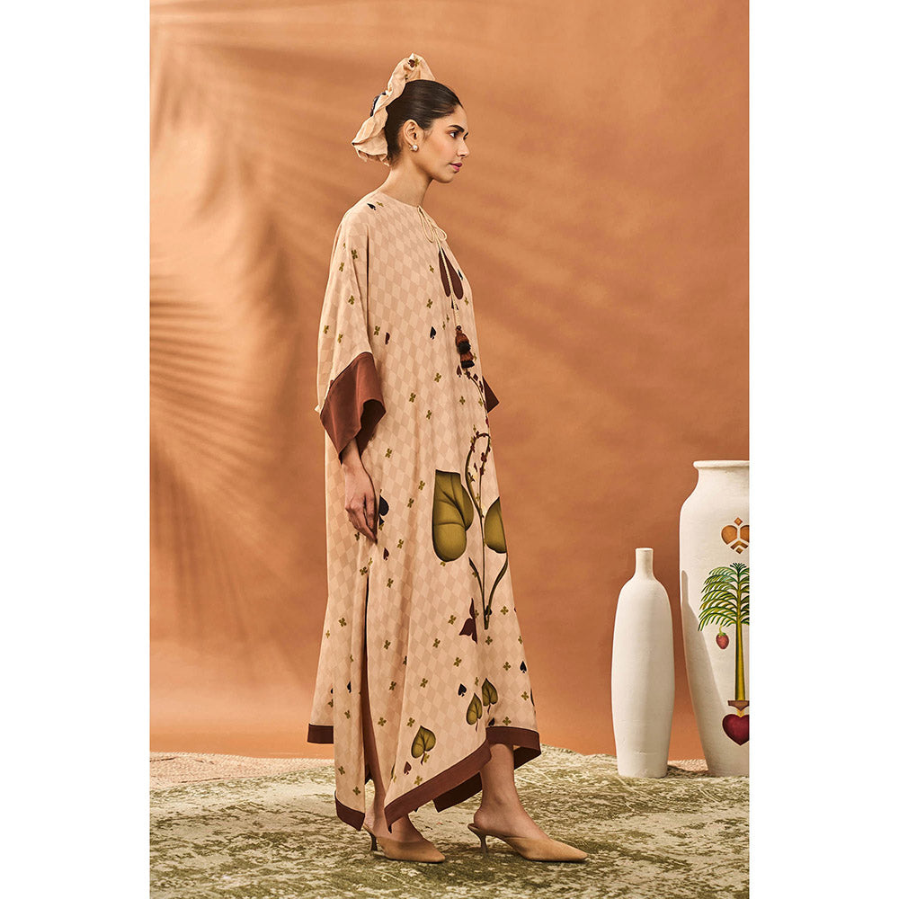 Masaba Beige Clover Kaftan Dress