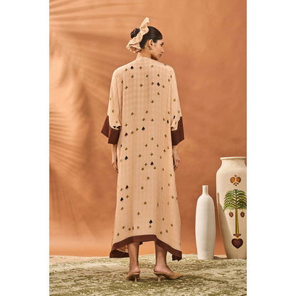 Masaba Beige Clover Kaftan Dress