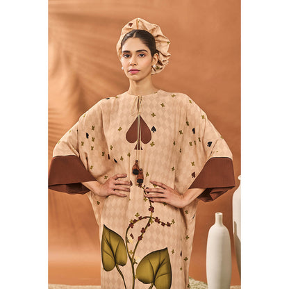 Masaba Beige Clover Kaftan Dress
