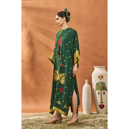 Masaba Green Clover Kaftan Dress