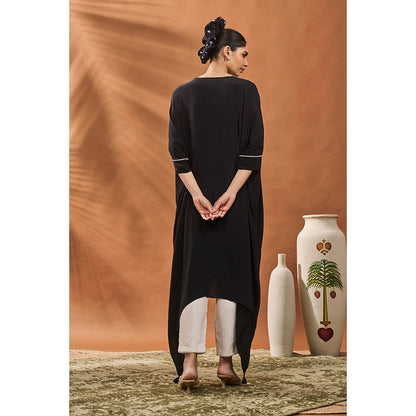 Masaba Black Kaftan with Pant (Set of 2)