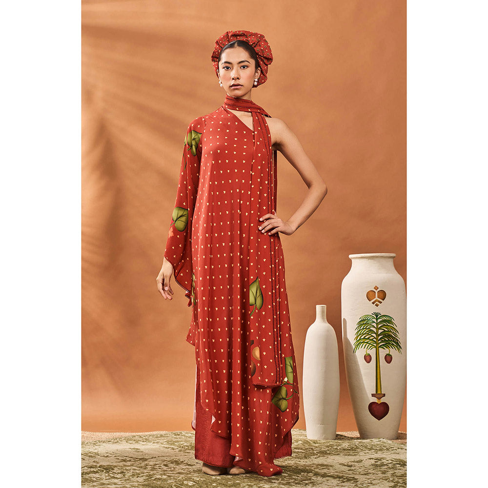 Masaba Red Kurta with Pant (Set of 2)