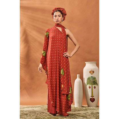 Masaba Red Kurta with Pant (Set of 2)