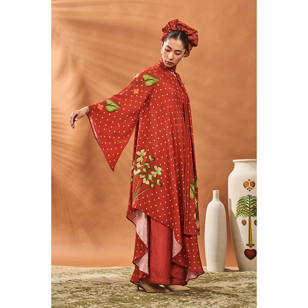 Masaba Red Kurta with Pant (Set of 2)
