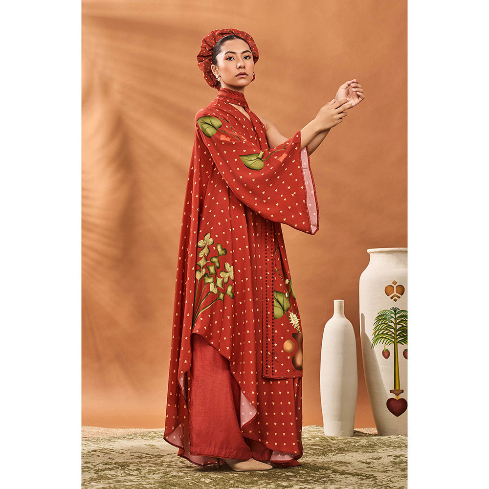 Masaba Red Kurta with Pant (Set of 2)