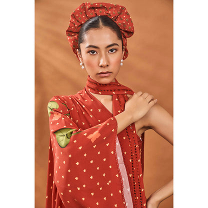 Masaba Red Kurta with Pant (Set of 2)