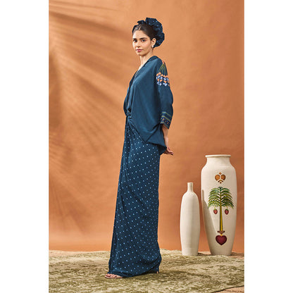 Masaba Blue Shirt with Skirt (Set of 2)