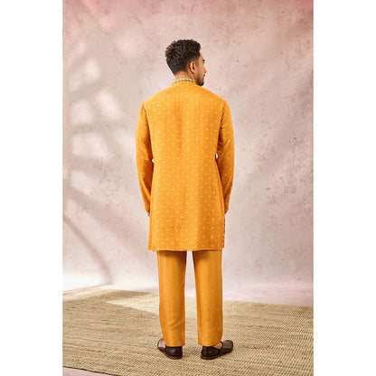 Masaba Yellow Spade Blossom Kurta with Pant (Set of 2)