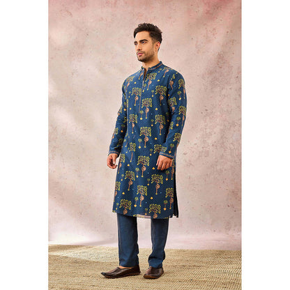 Masaba Blue Wilds Cape Menswear Kurta