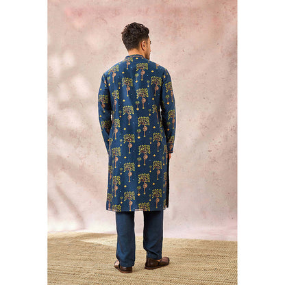 Masaba Blue Wilds Cape Menswear Kurta