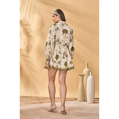 Masaba Green Kora Miniature Dreams Mini Dress