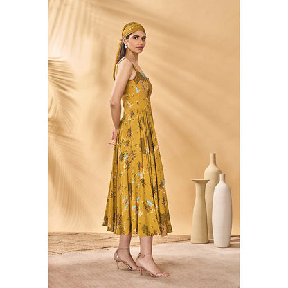 Masaba Mustard Pirouette Picnic Corset Dress