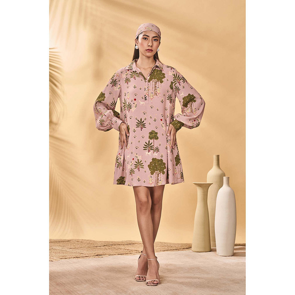 Masaba Pink Pirouette Picnic Mini Dress