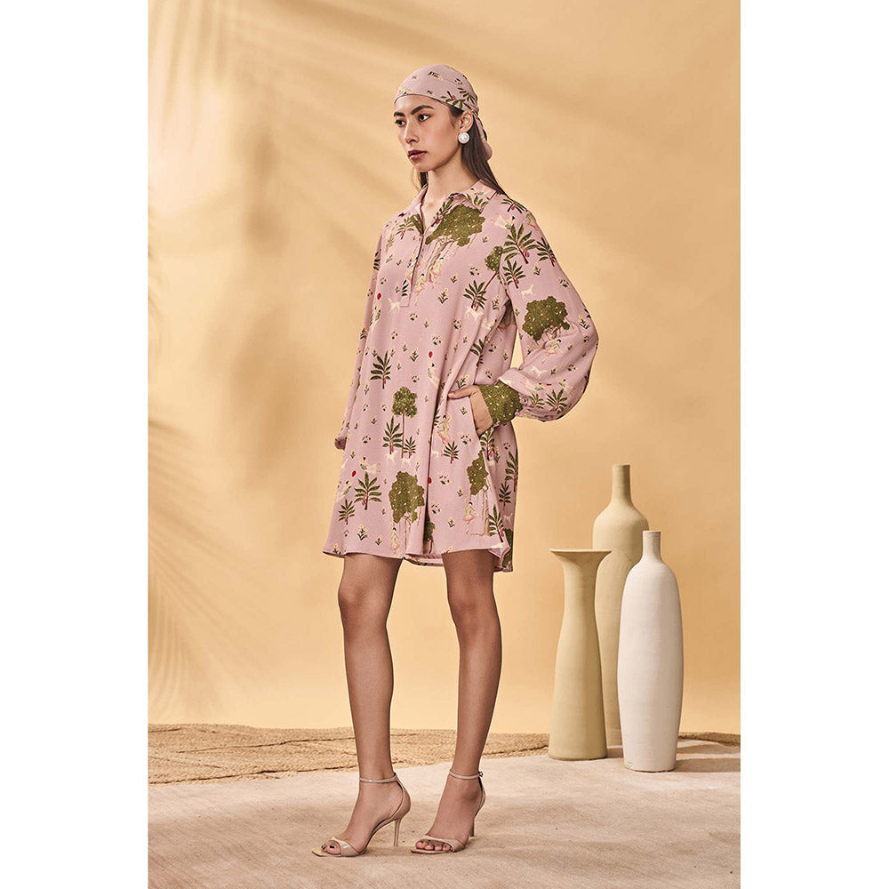 Masaba Pink Pirouette Picnic Mini Dress