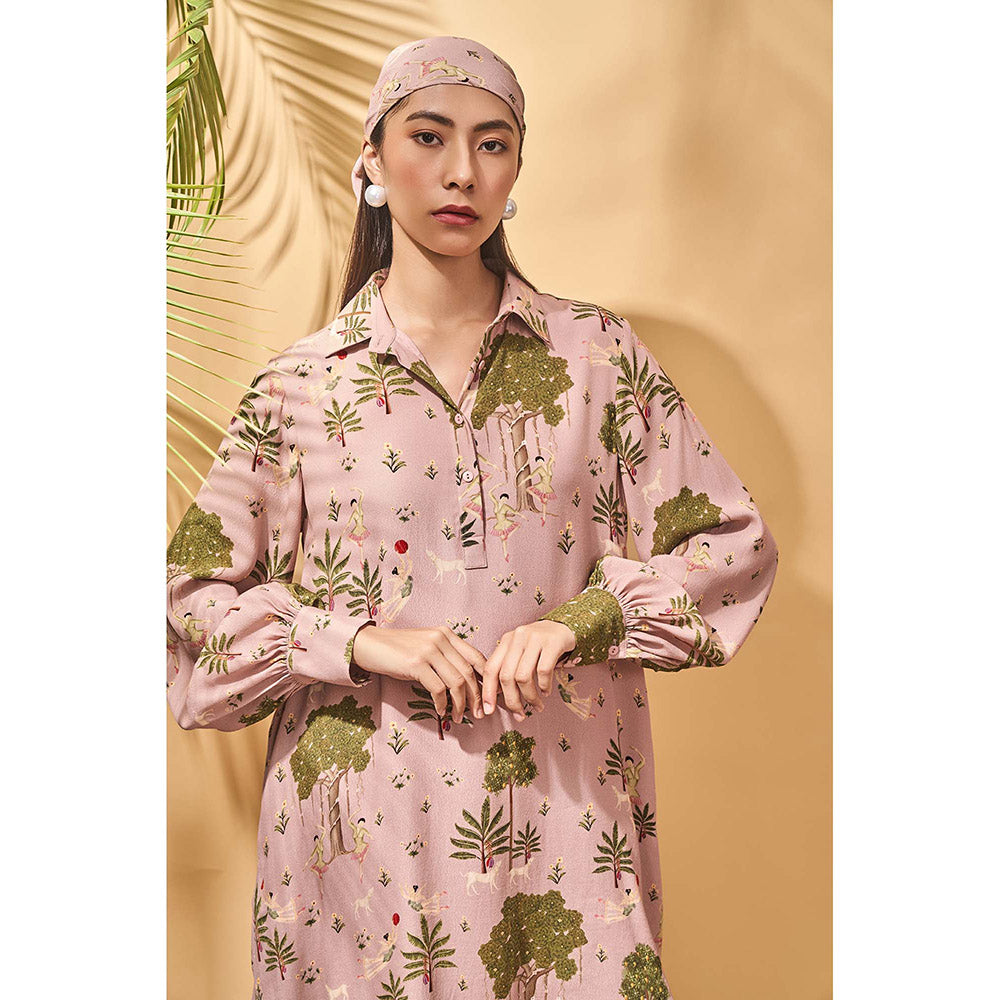 Masaba Pink Pirouette Picnic Mini Dress