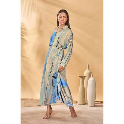 Masaba Beige Midnight Faces Shirt