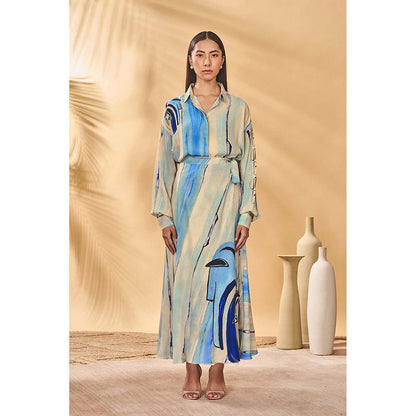 Masaba Multicolour Midnight Faces Coord (Set of 2)