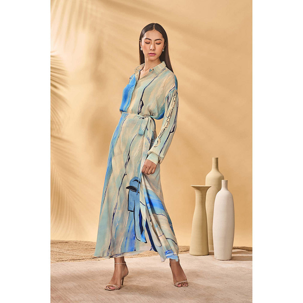Masaba Multicolour Midnight Faces Coord (Set of 2)