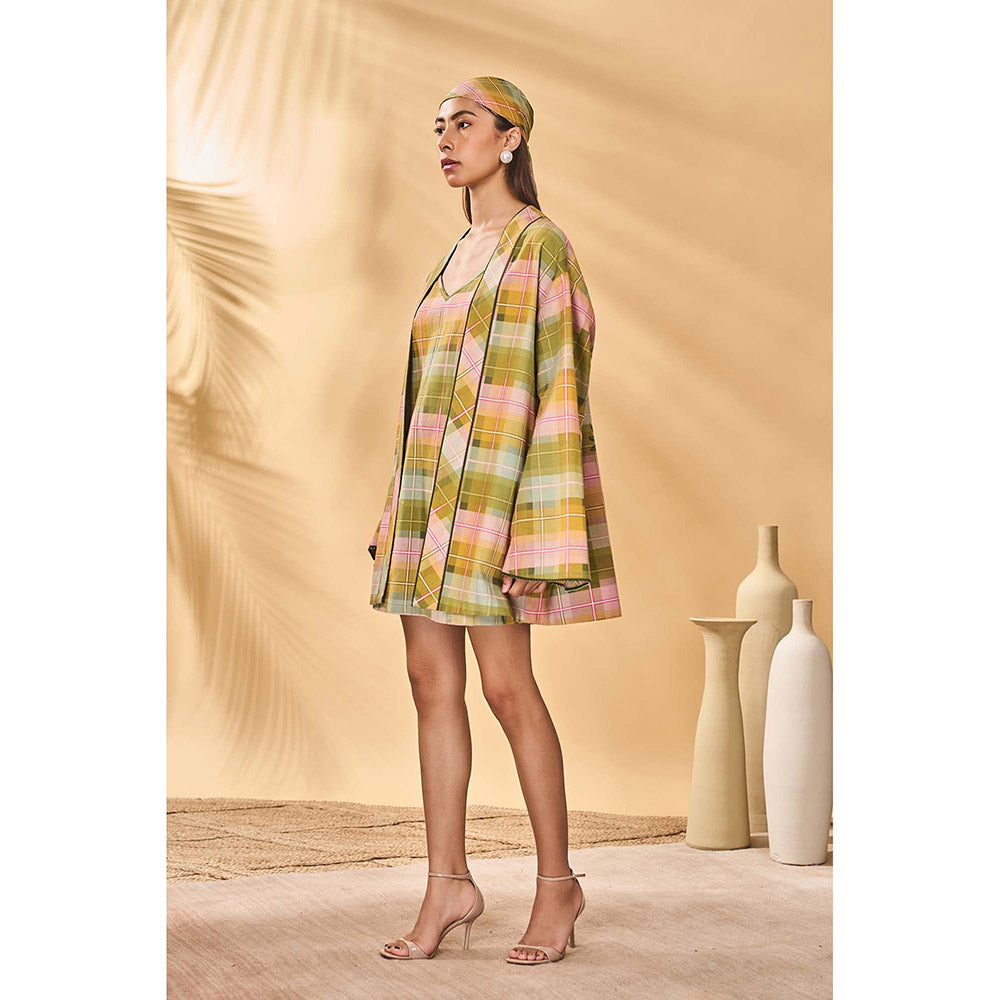 Masaba Multicolour Holiday Home Pina Colada Checkered Jacket