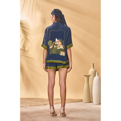 Masaba Blue Midnight Holiday Home Shirt