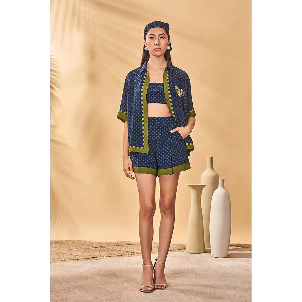 Masaba Blue Midnight Holiday Home Coord (Set of 3)