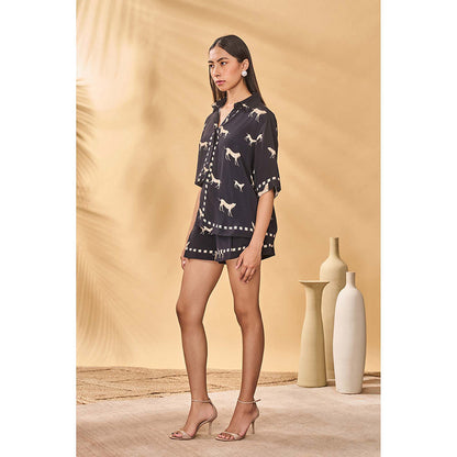 Masaba Black Woof Whimsy Coord (Set of 2)