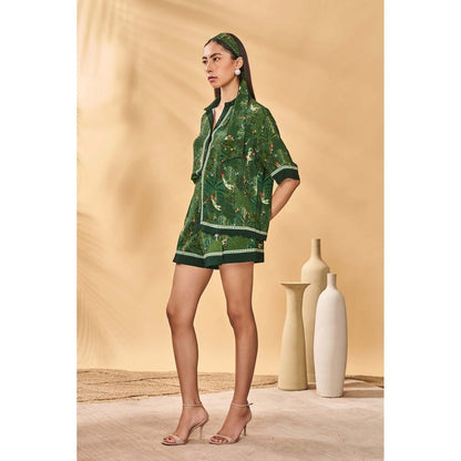 Masaba Green Tutus Tapestries Shirt