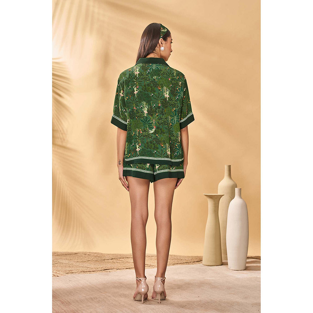 Masaba Green Tutus Tapestries Coord (Set of 2)