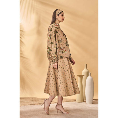 Masaba Beige Miniature Garden Skirt