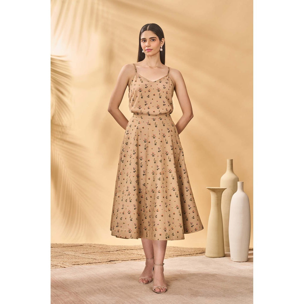 Masaba Beige Miniature Garden Skirt