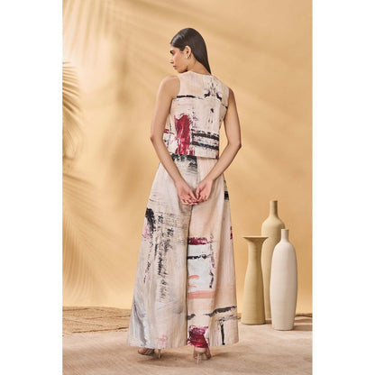 Masaba Beige Chaotic Harmony Waistcoat