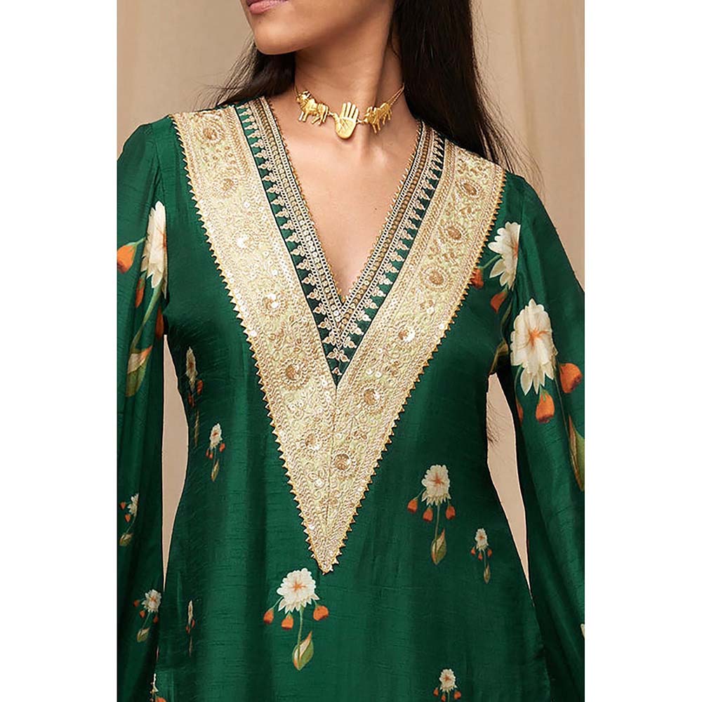 Masaba Bottle Green Buttercup Kurta