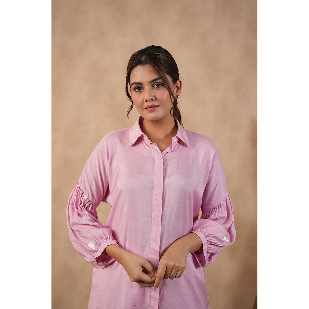 Masoomm Pink Embroidered Co-Ord (Set of 2)