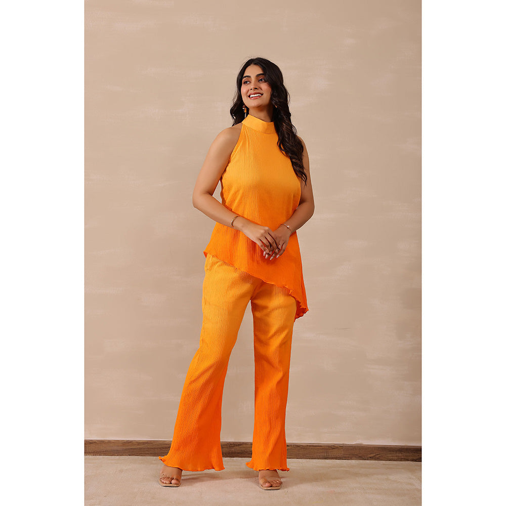 Masoomm Sunset Orange Ombre Co-Ord (Set of 2)
