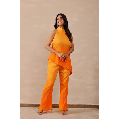 Masoomm Sunset Orange Ombre Co-Ord (Set of 2)