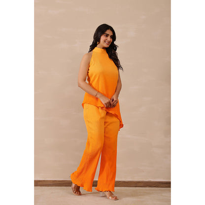 Masoomm Sunset Orange Ombre Co-Ord (Set of 2)