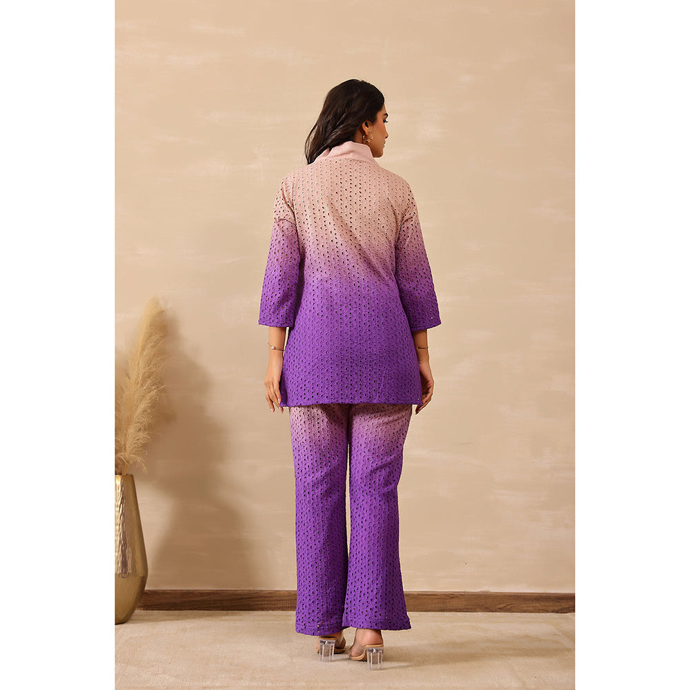 Masoomm Lavender Dusk Ombre Co-Ord (Set of 2)