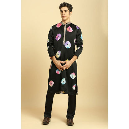 Masumi Mewawalla Black Kurta with Pant (Set of 2)