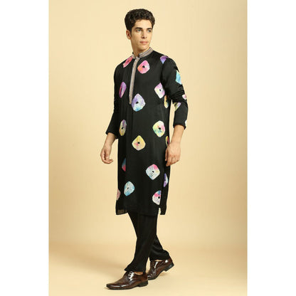 Masumi Mewawalla Black Kurta with Pant (Set of 2)