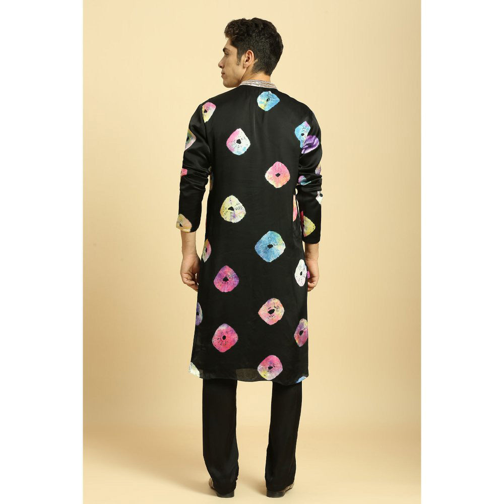 Masumi Mewawalla Black Kurta with Pant (Set of 2)